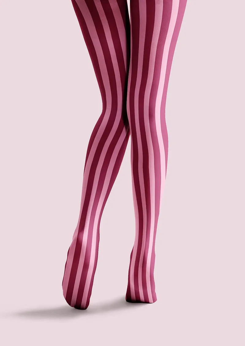 Viken Plan Pink Swirl Tights Hosiery Pantyhose - Image 4