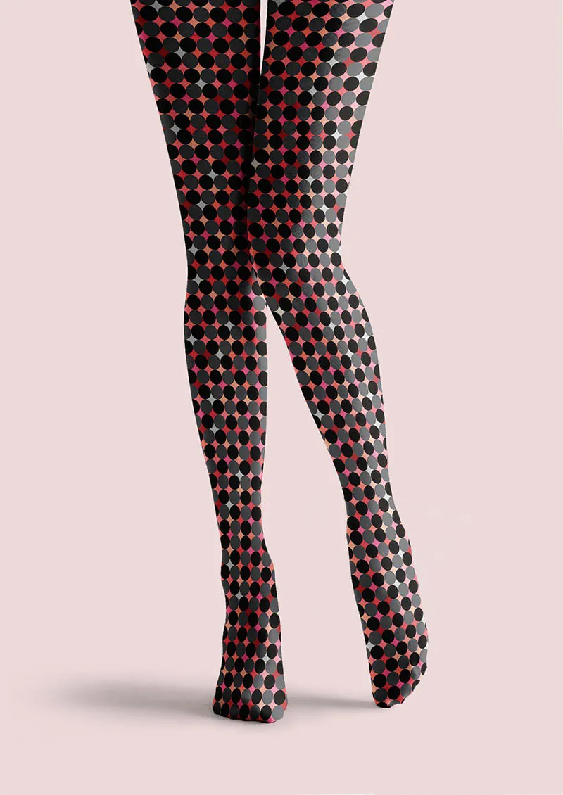 Viken Plan Pop Art Pixel Dots Tights Hosiery Pantyhose - Image 3