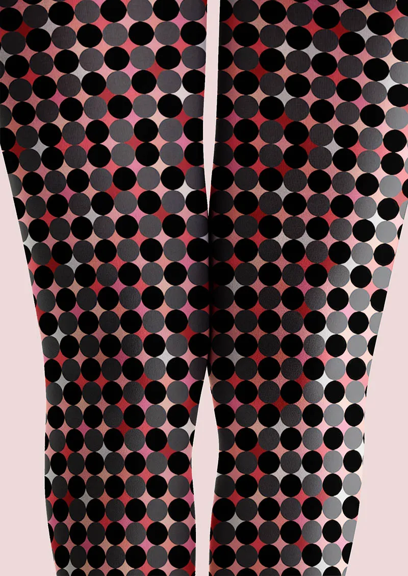 Viken Plan Pop Art Pixel Dots Tights Hosiery Pantyhose - Image 4