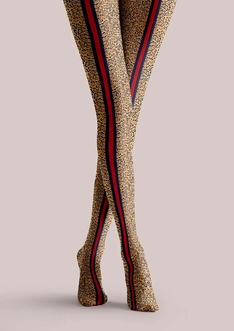 Viken Plan Rainbow Tiger Tights Hosiery Pantyhose - Image 4