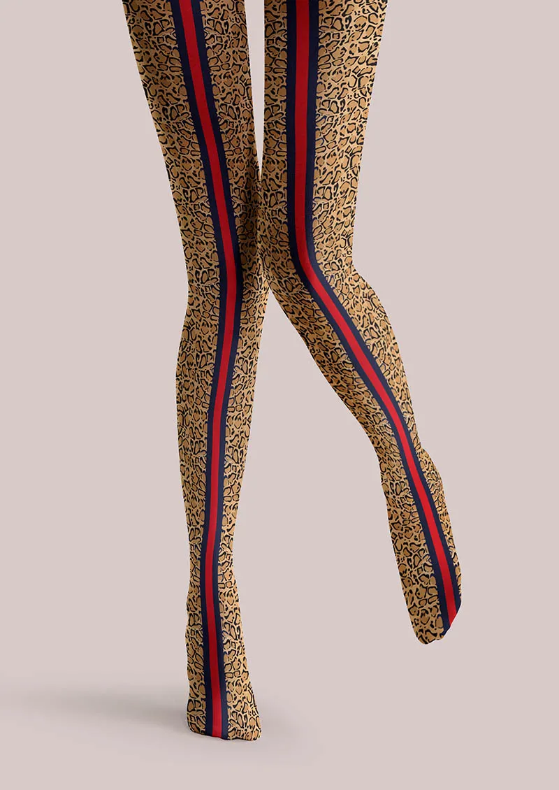Viken Plan Rainbow Tiger Tights Hosiery Pantyhose - Image 6