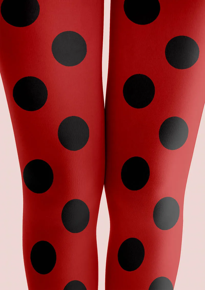 Viken Plan Red Dots Tights Hosiery Pantyhose - Image 4