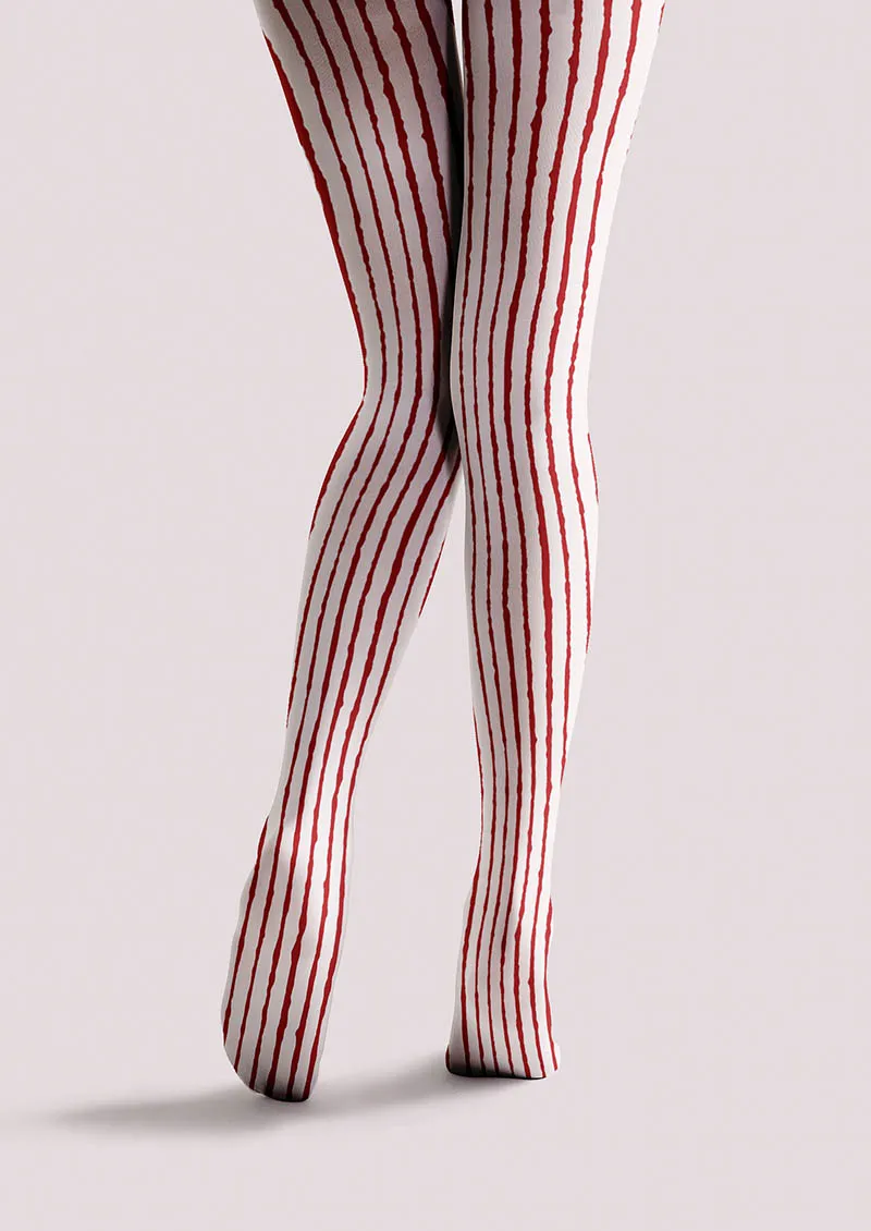 Viken Plan Red Spiral Tights Hosiery Pantyhose - Image 5