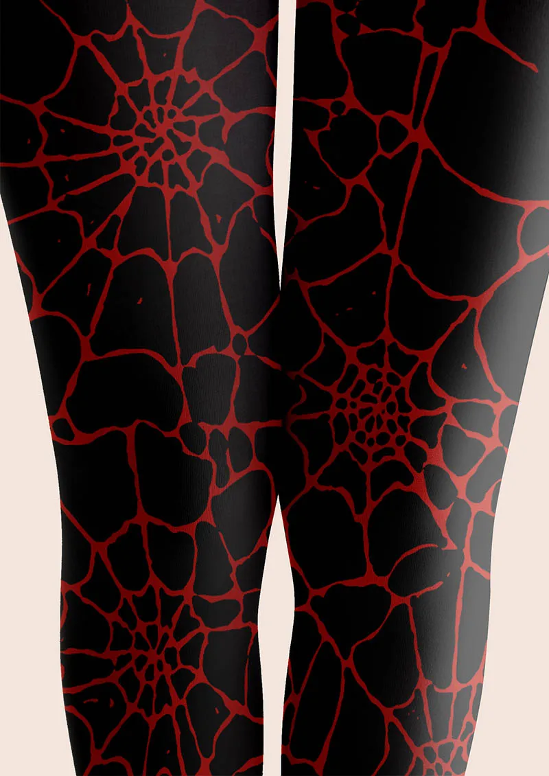Viken Plan Halloween Spiderweb Print Tights Hosiery Pantyhose - Image 4