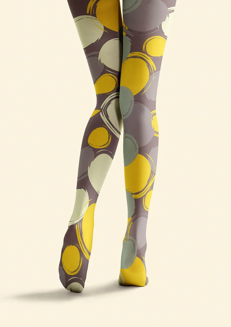 Viken Plan Retro Circles Tights Hosiery Pantyhose - Image 5