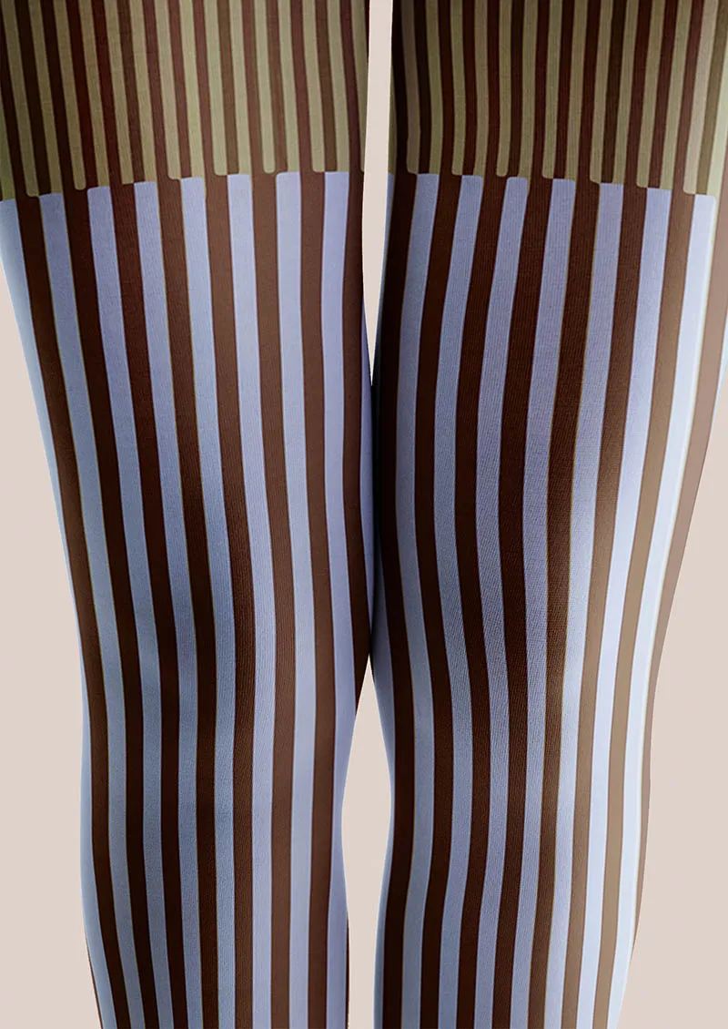 Viken Plan Geometric Art Retro Wave Tights Hosiery Pantyhose - Image 4