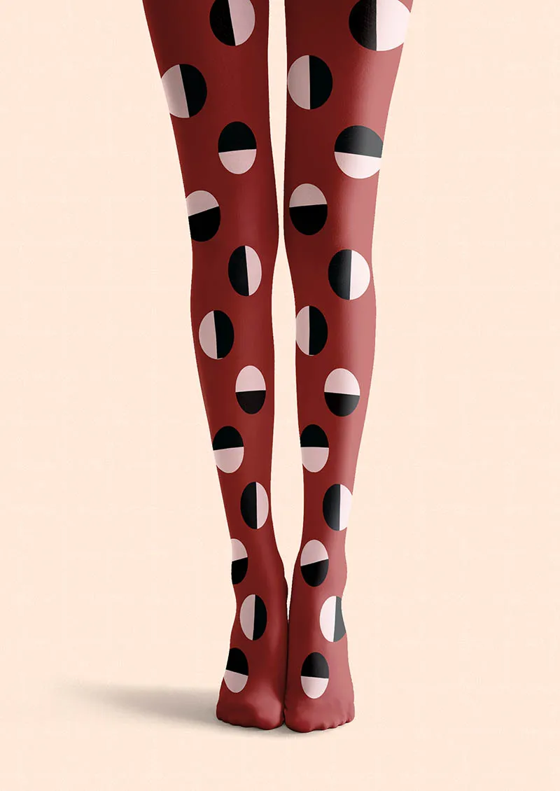 Viken Plan Rhythm Dots Tights Hosiery Pantyhose