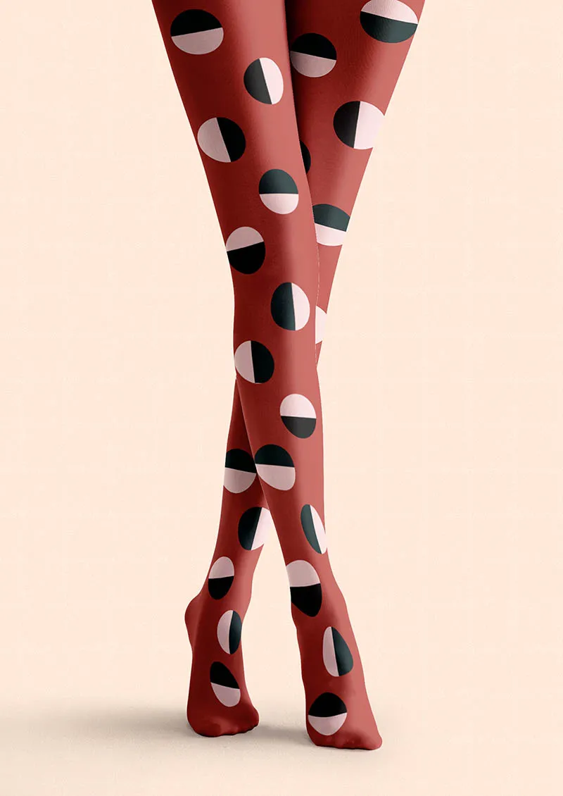 Viken Plan Rhythm Dots Tights Hosiery Pantyhose - Image 3