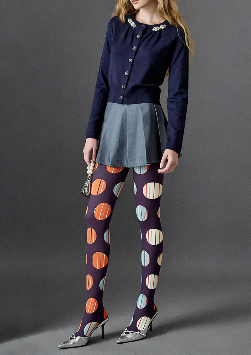 Viken Plan Rhythm Dots Tights Hosiery Pantyhose - Image 2