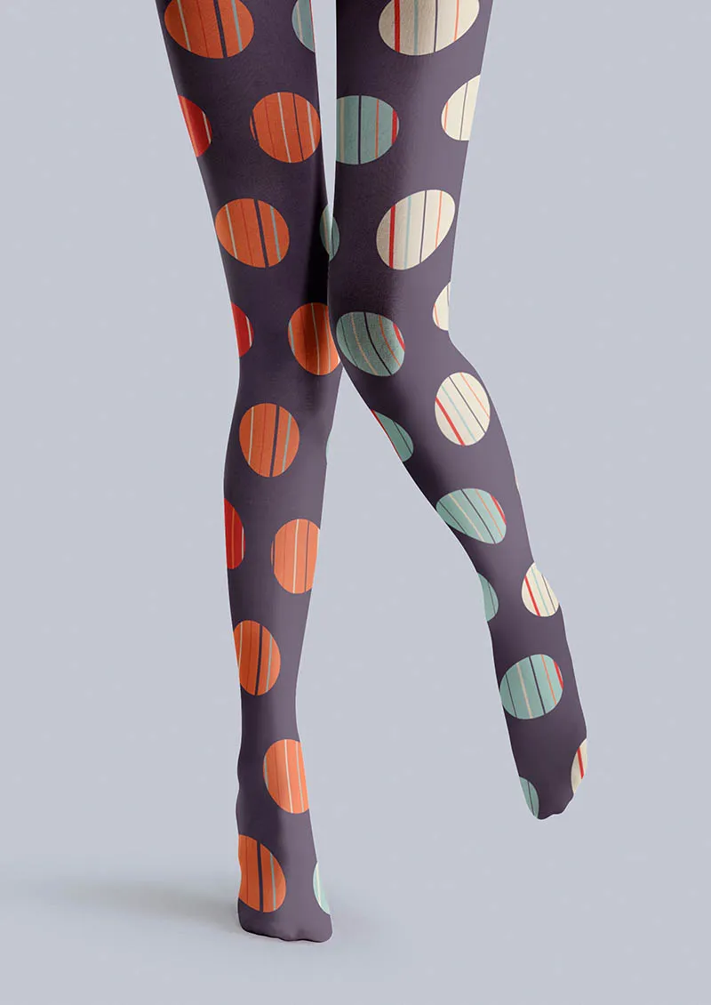 Viken Plan Rhythm Dots Tights Hosiery Pantyhose - Image 3