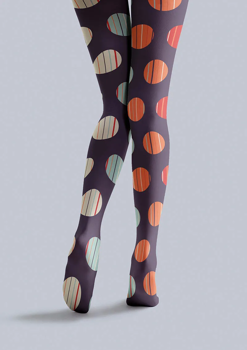 Viken Plan Rhythm Dots Tights Hosiery Pantyhose - Image 5