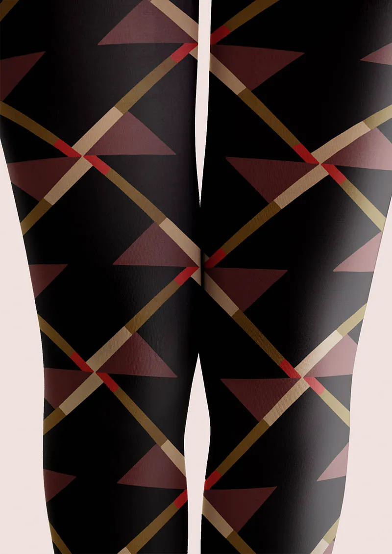 Viken Plan Ribbon Plaid Tights Hosiery Pantyhose - Image 4