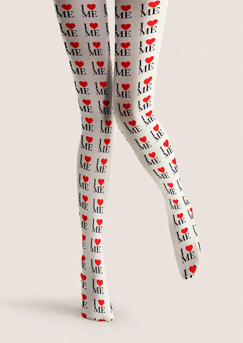 Viken Plan Valentine's Day Say Love Tights Hosiery Pantyhose