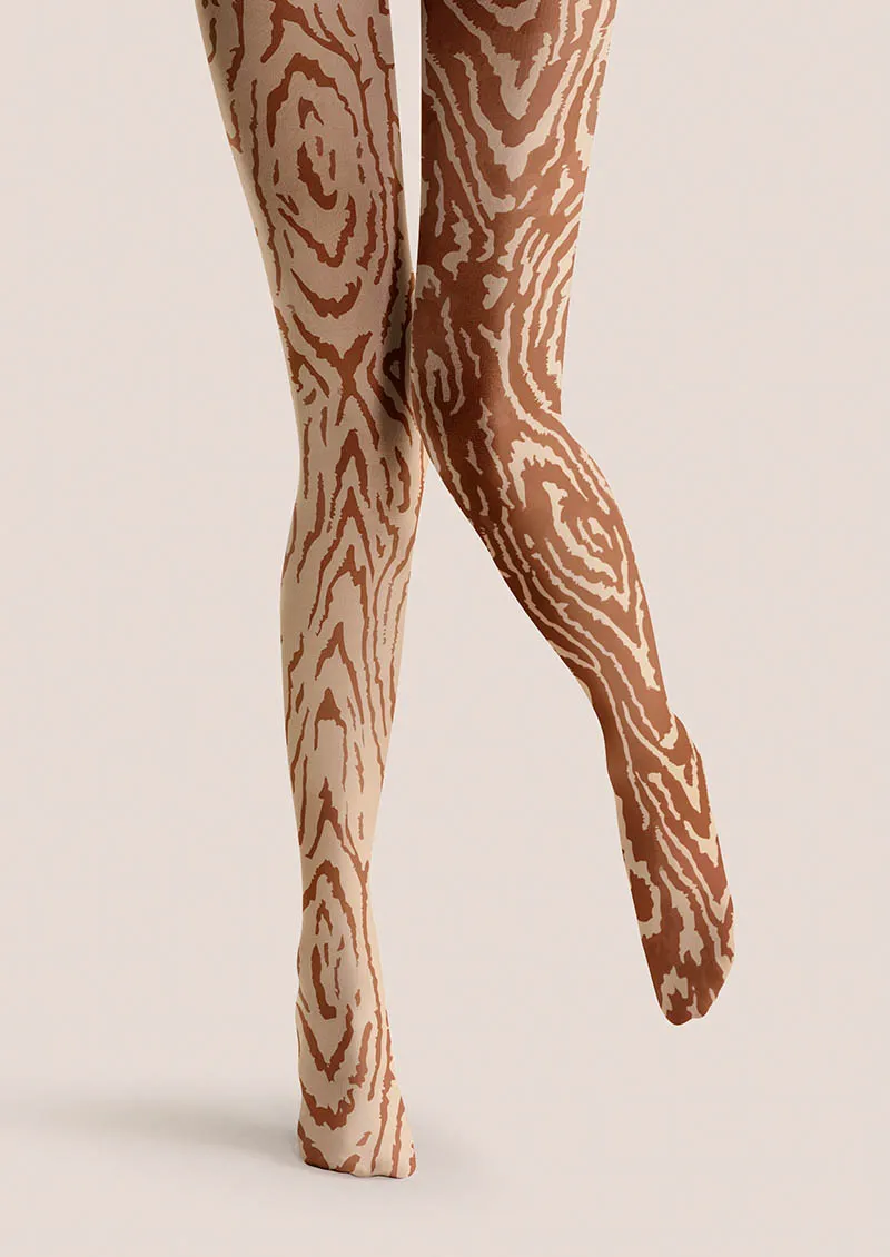 Viken Plan Snake Pattern Tights Hosiery Pantyhose