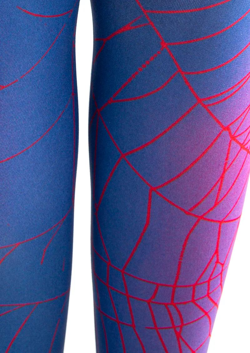 Viken Plan Holiday Print Tights Personality Pantyhose/Tights [Spiderweb Rainbow] - Image 5
