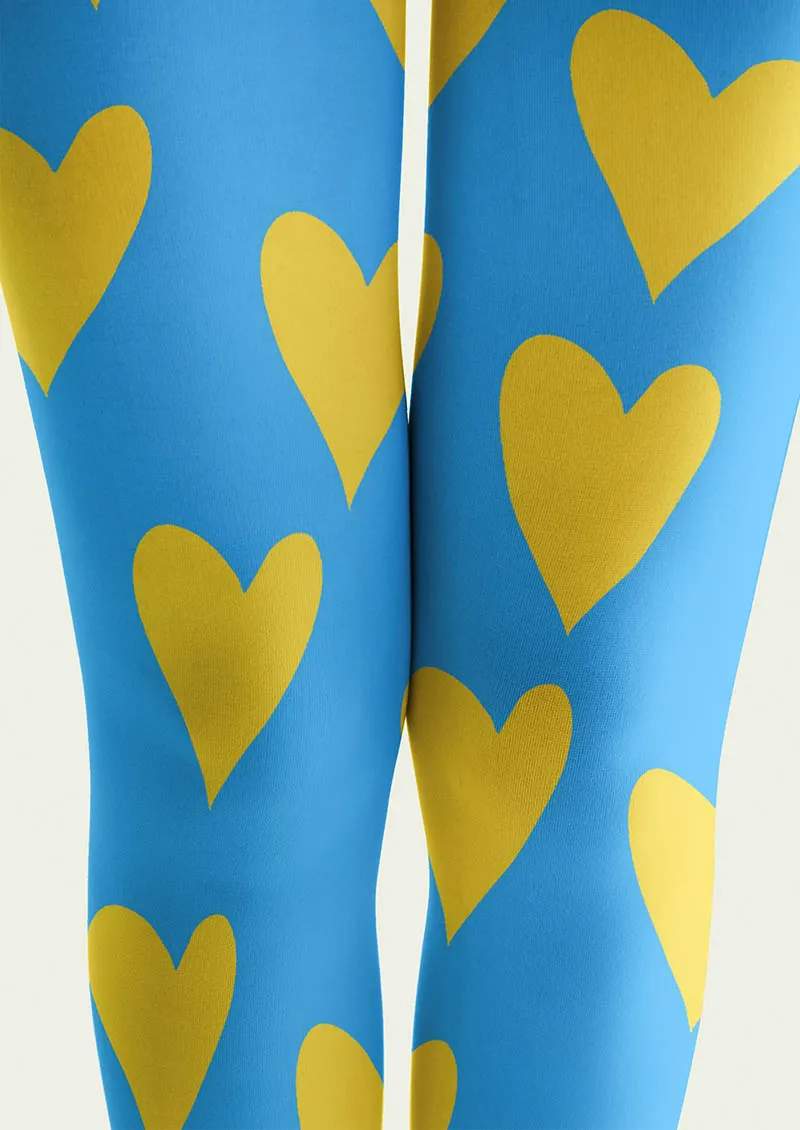 Viken Plan Valentine's Day Sunny Hearts Tights Hosiery Pantyhose - Image 4
