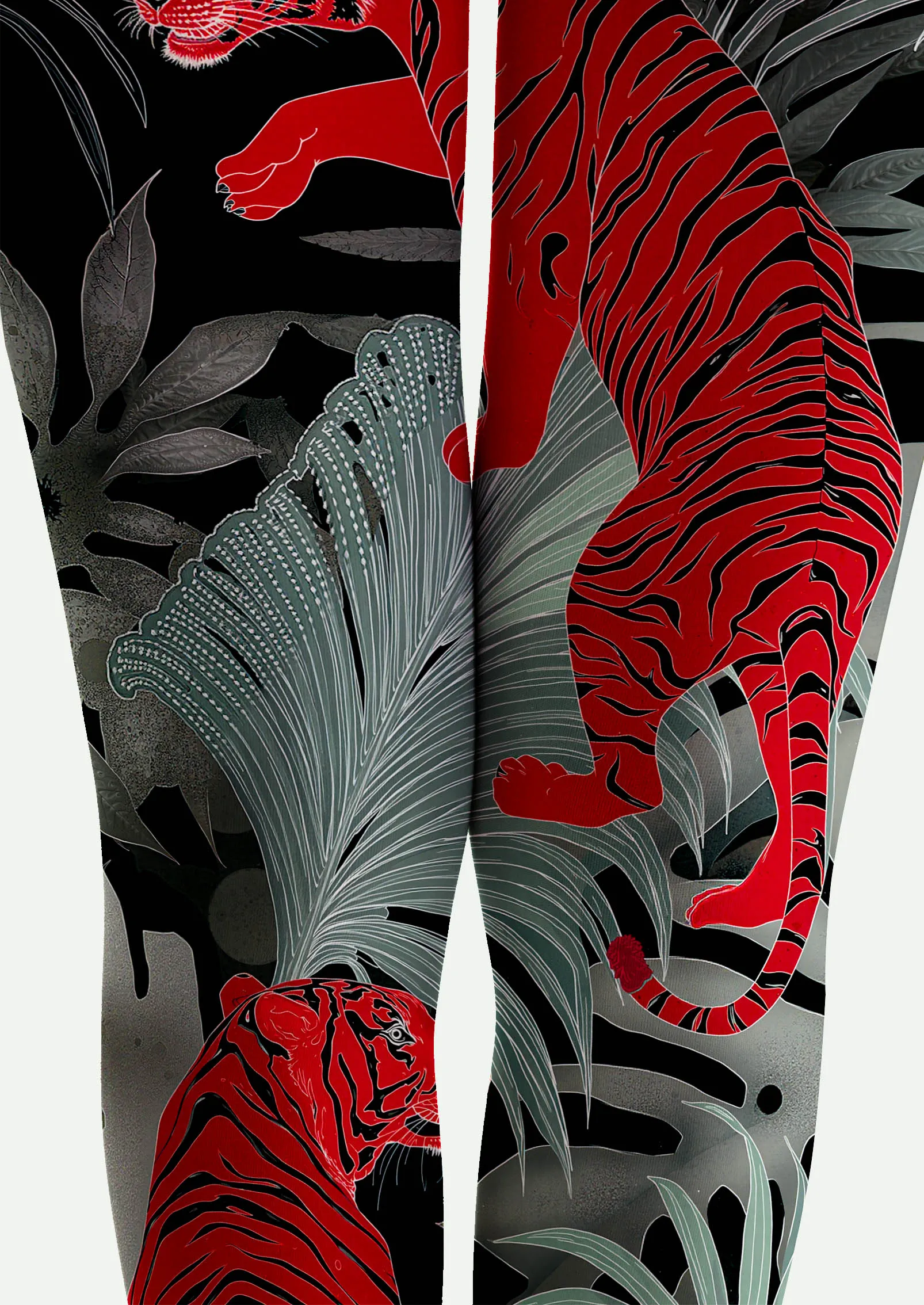 Viken Plan Art Print Tights Personality Pantyhose/Tights [Tiger Grove] - Image 4