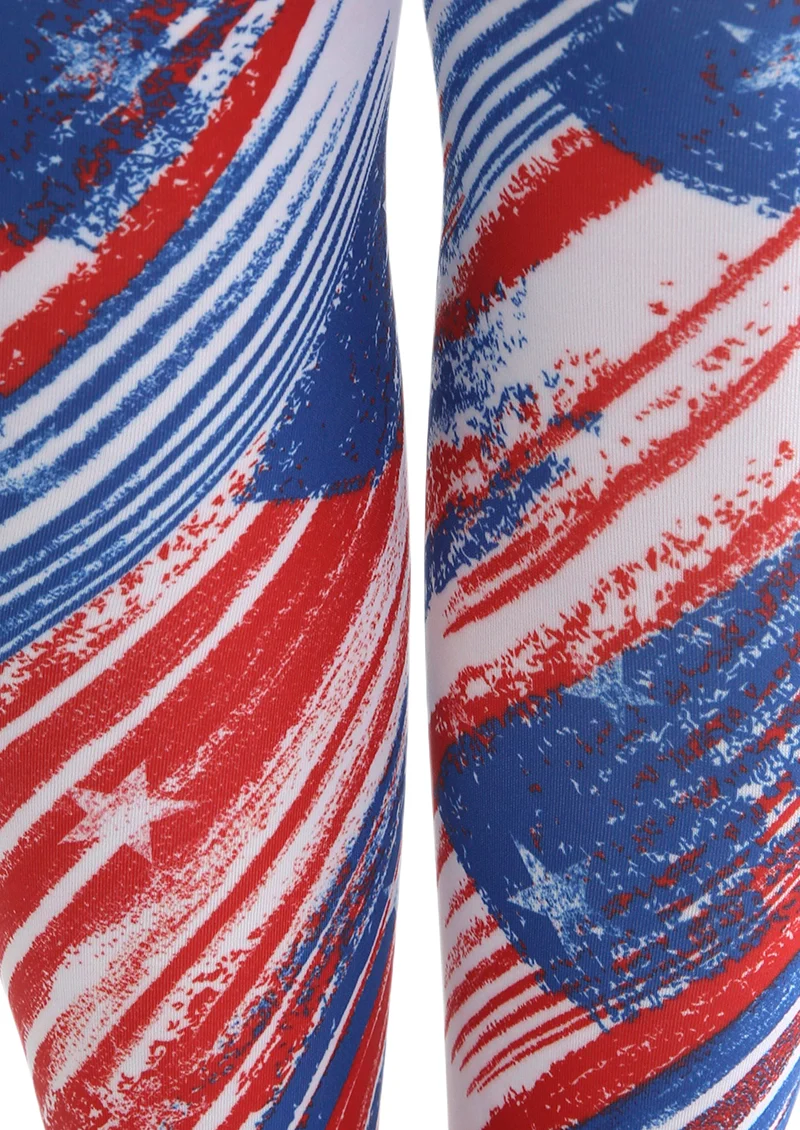Viken Plan Art Print Tights Personality Pantyhose/Tights [US Stars Stripes] - Image 5