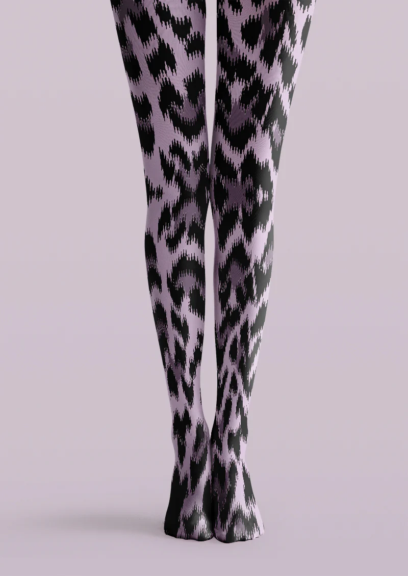 Viken plan Abstract Ikat Animal Print Tights Hosiery Pantyhose