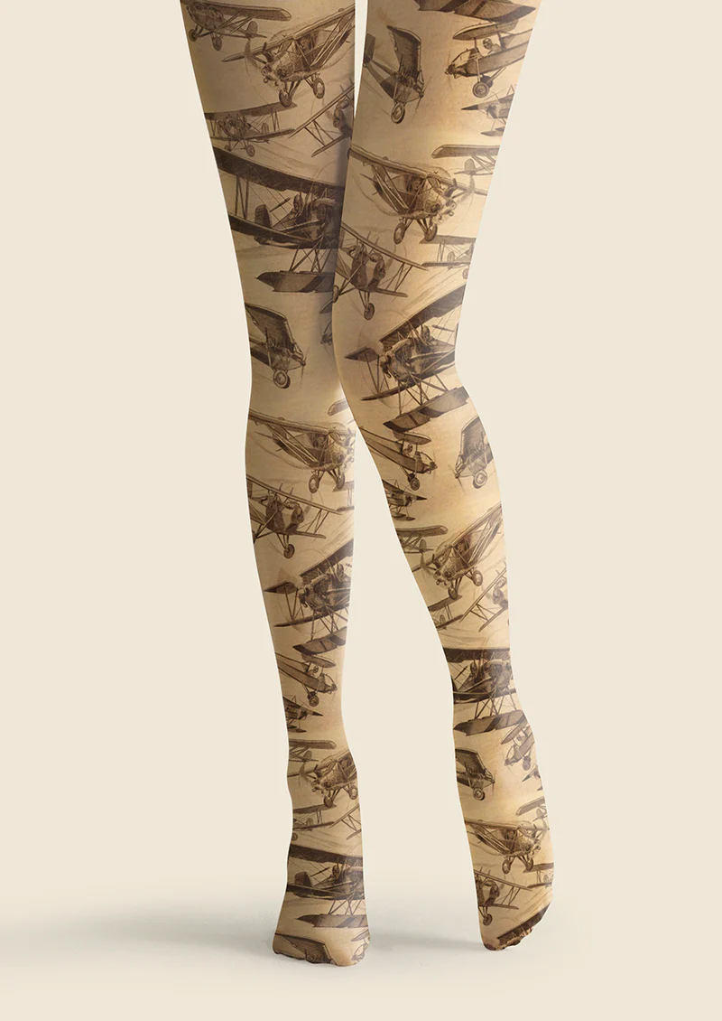 Viken Plan Aero Museum Tights Hosiery Pantyhose