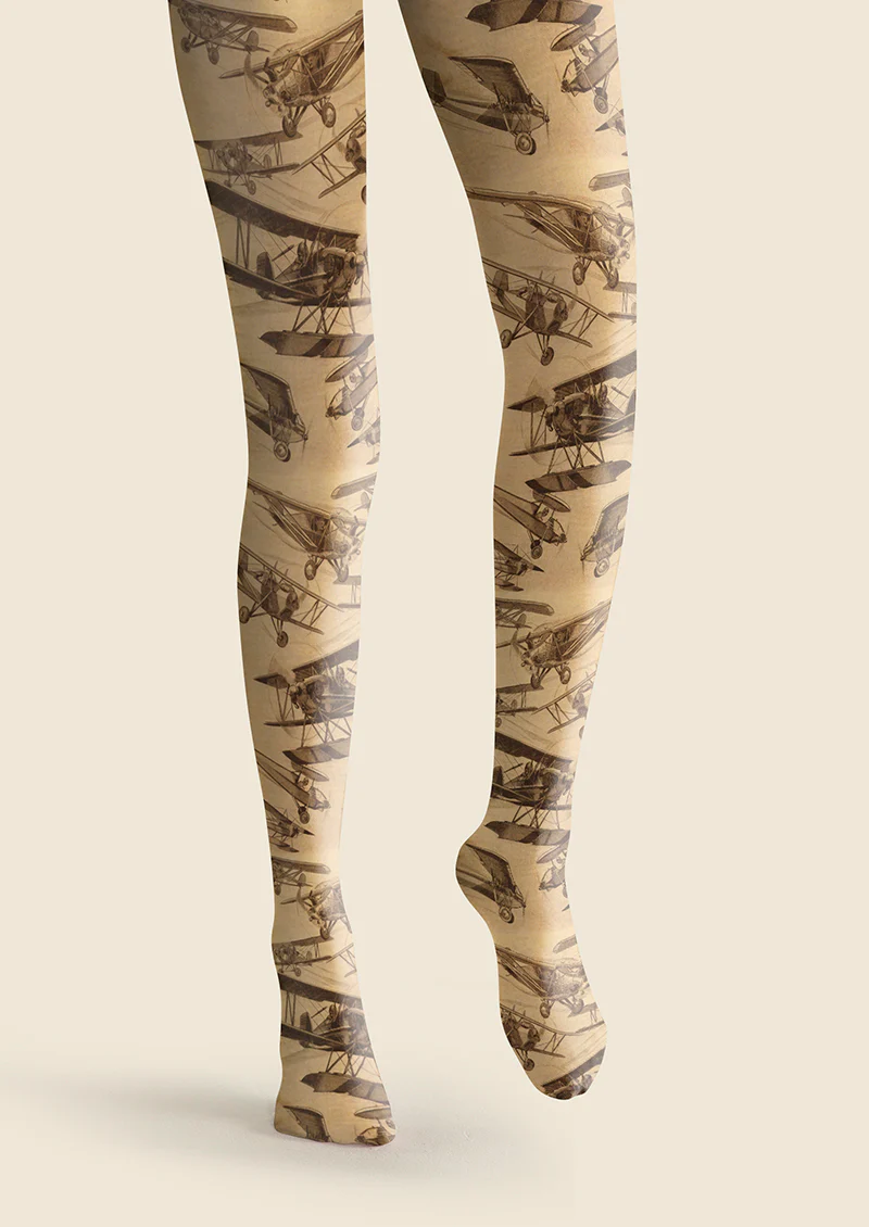 Viken Plan Aero Museum Tights Hosiery Pantyhose - Image 3