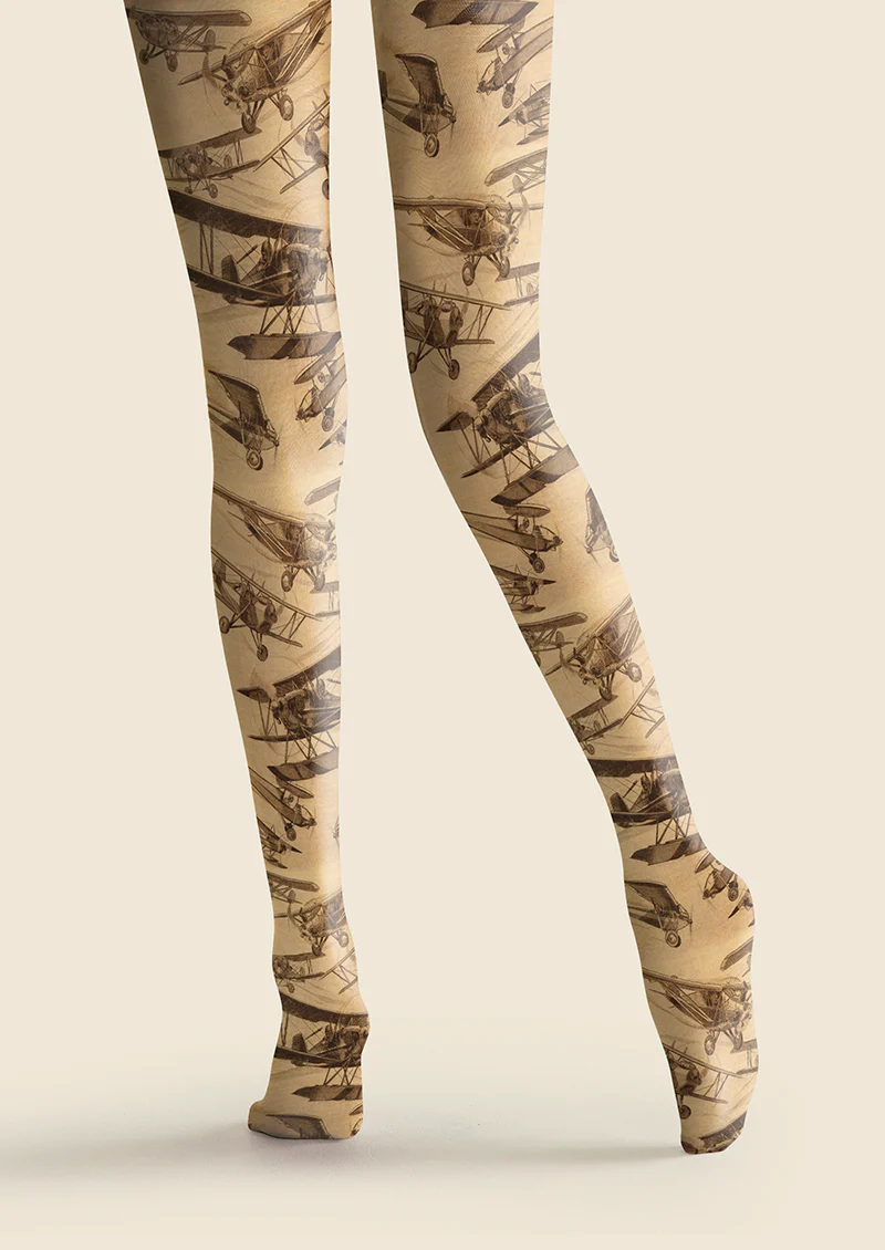 Viken Plan Aero Museum Tights Hosiery Pantyhose - Image 4