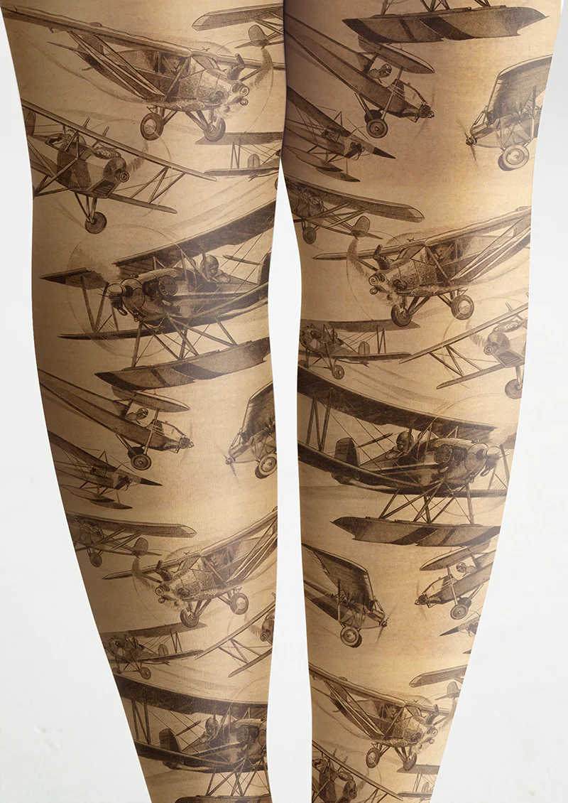 Viken Plan Aero Museum Tights Hosiery Pantyhose - Image 5