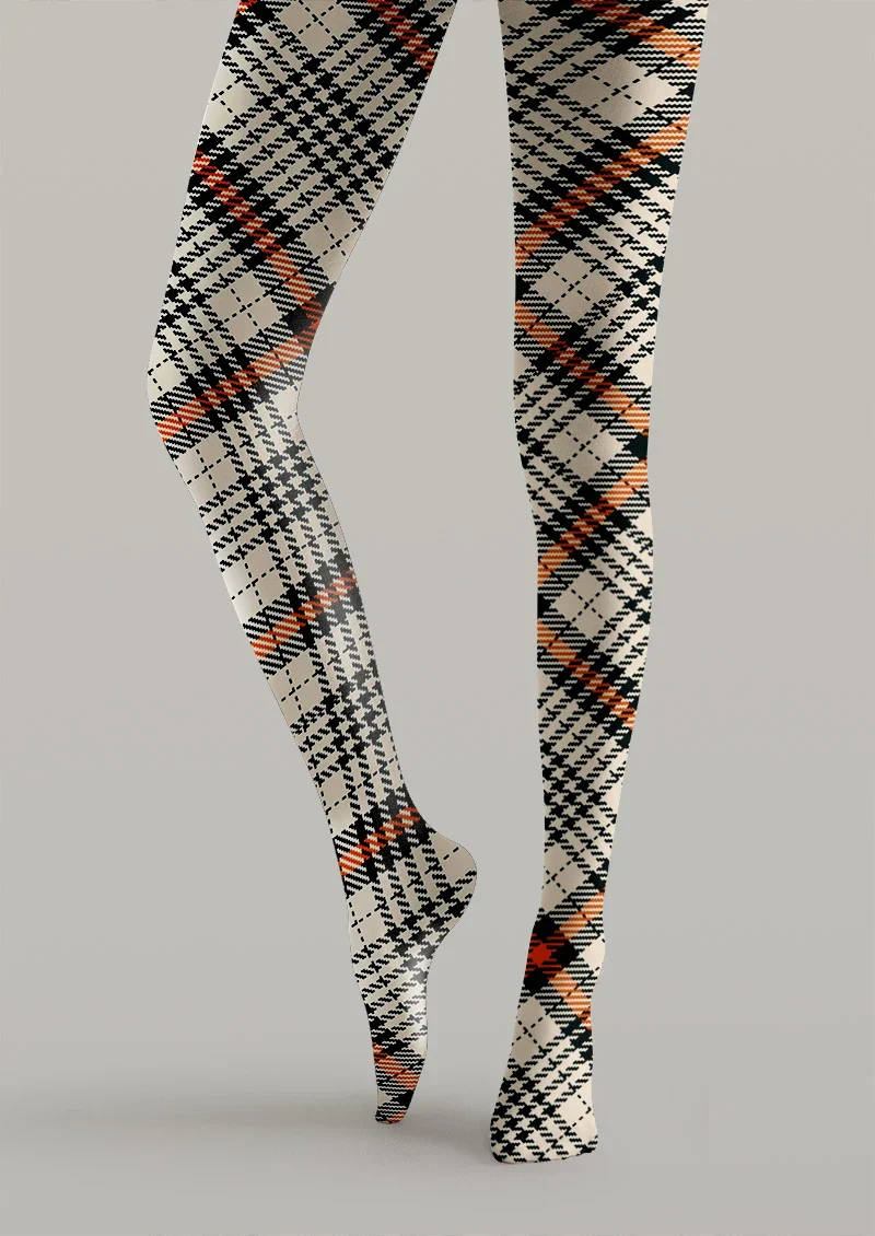 Viken Plan Autumn Argyle Tights Hosiery Pantyhose - Image 3