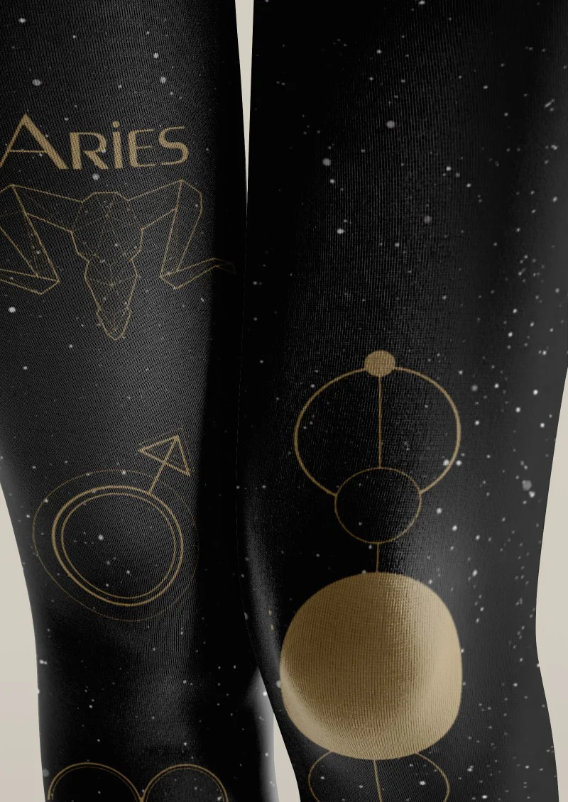 Viken Plan Aries Zodiac Tights Hosiery Pantyhose - Image 3