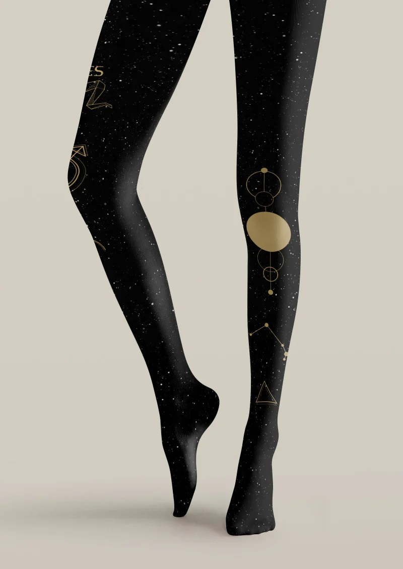 Viken Plan Aries Zodiac Tights Hosiery Pantyhose - Image 5