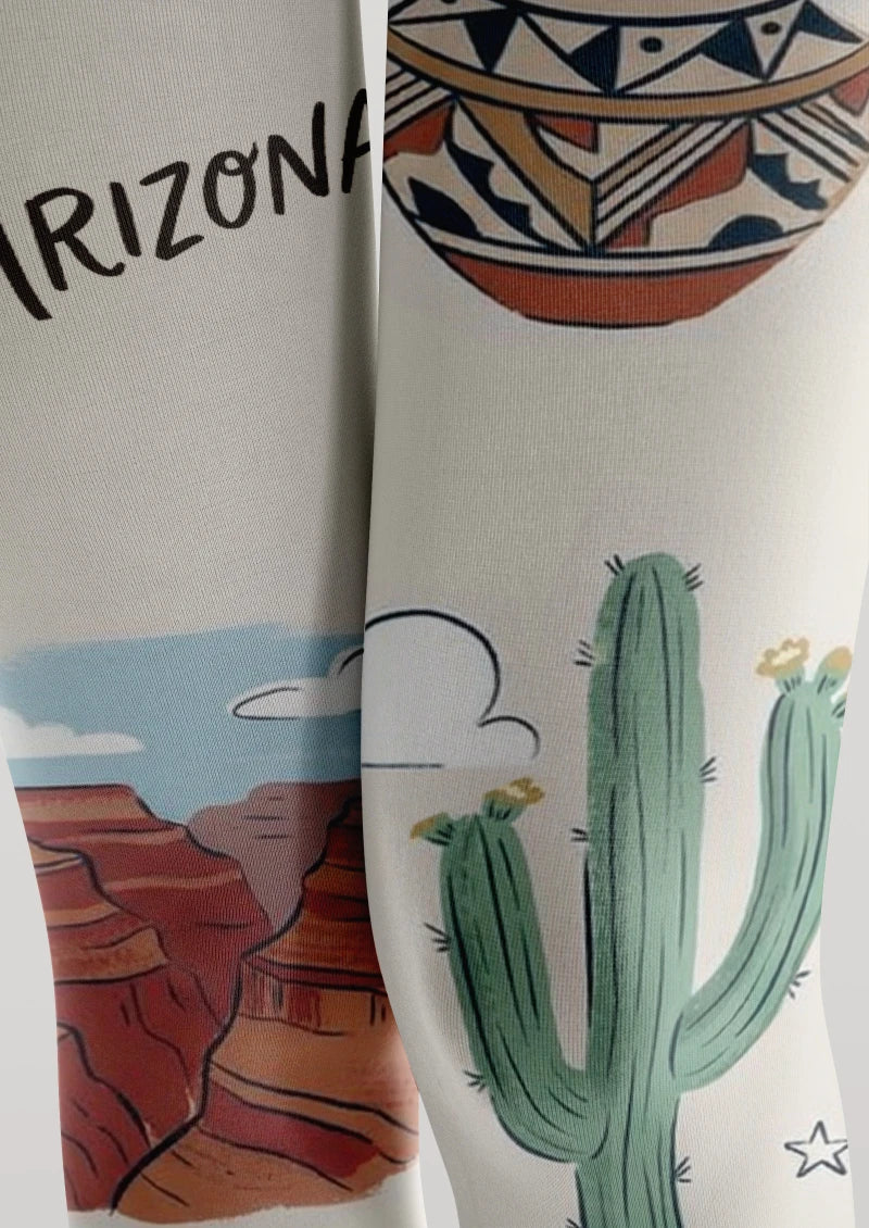 Viken Plan Arizona Theme Graphic Tights Hosiery Pantyhose - Image 3