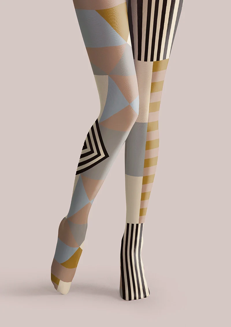 Viken Plan Bauhaus Steps Tights Hosiery Pantyhose