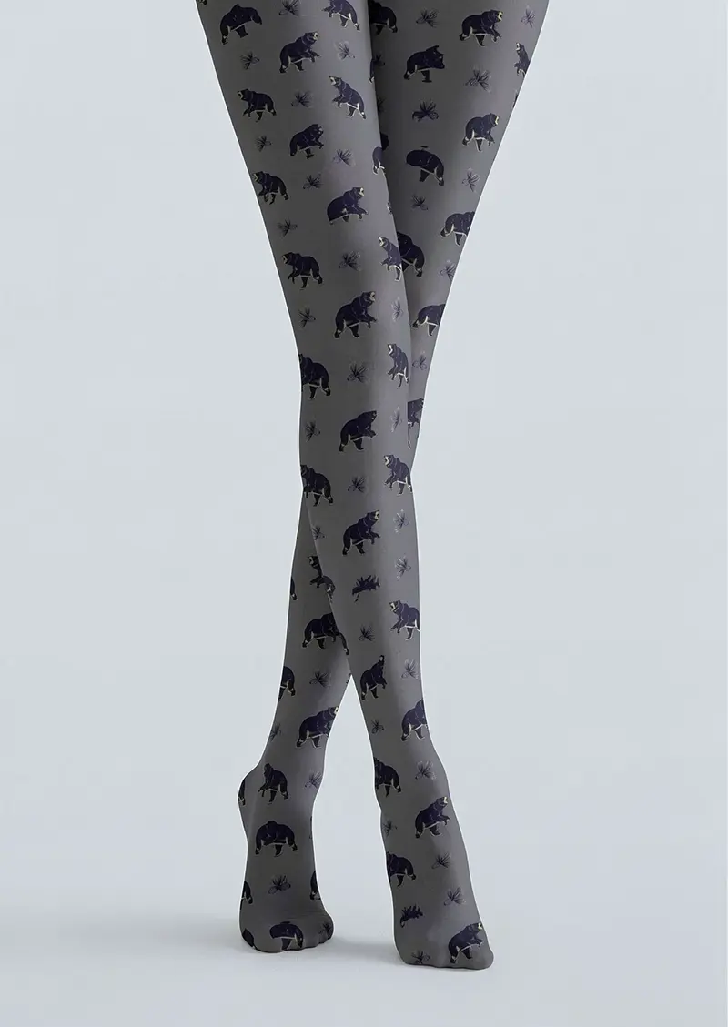 Viken Plan bear Sigil Tights Hosiery Pantyhose