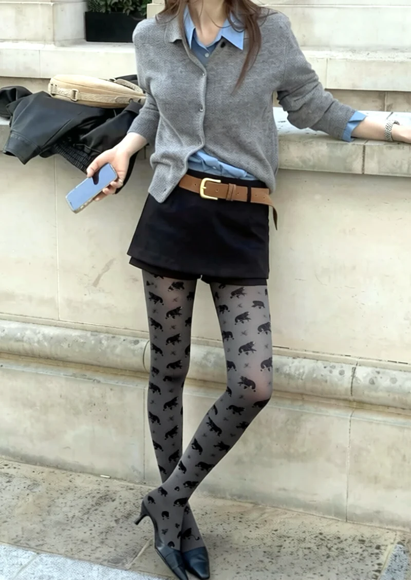 Viken Plan bear Sigil Tights Hosiery Pantyhose - Image 2