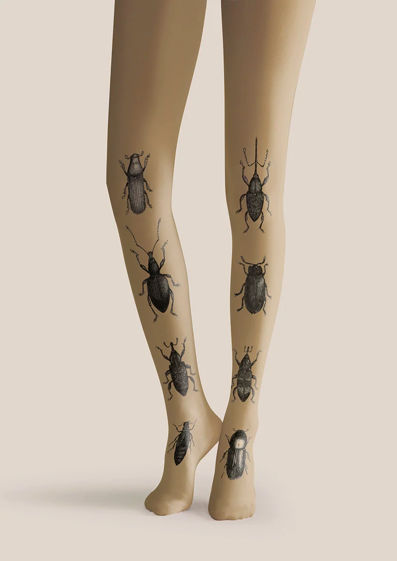 Viken Plan Beetle Specimen Album Tights Hosiery Pantyhose - Image 3