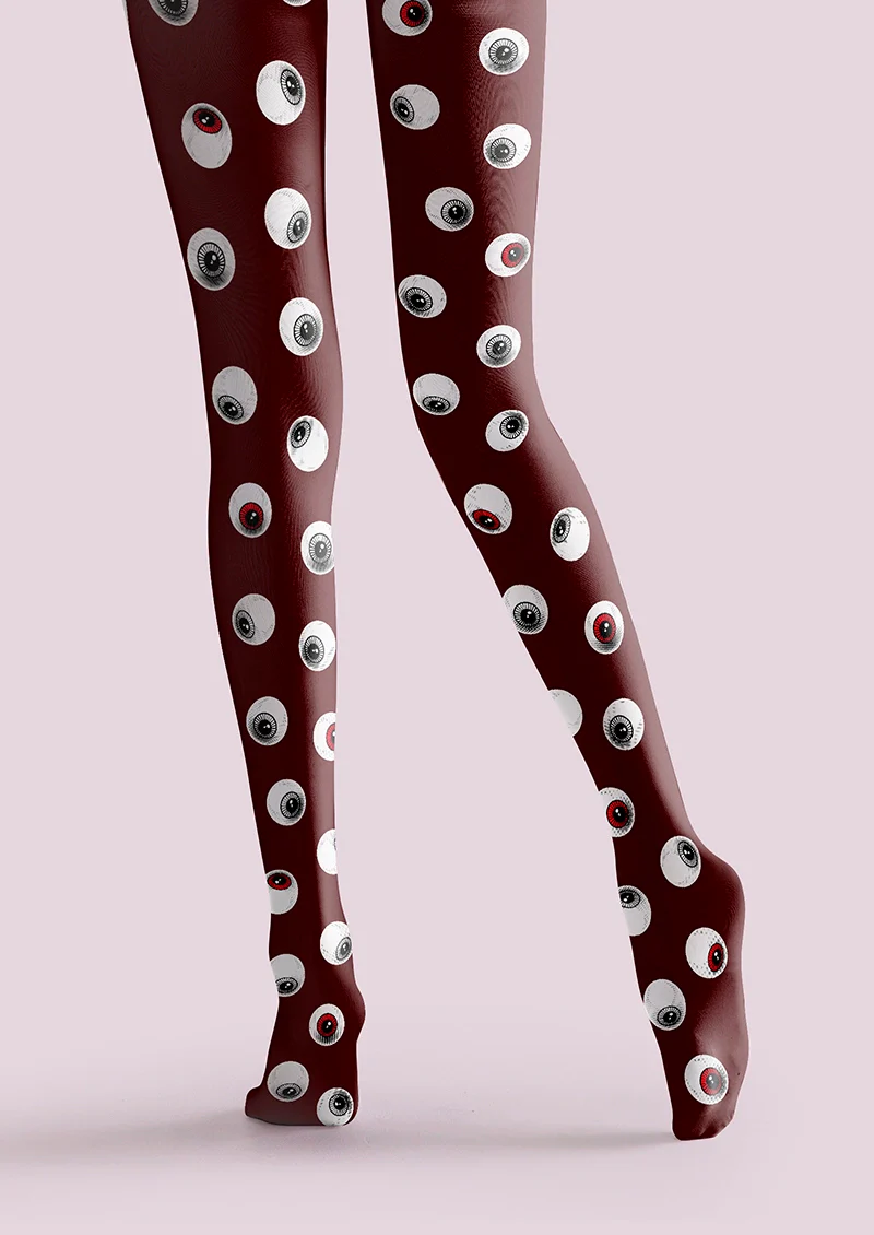Viken Plan Gaze polka dots Memory Tights Hosiery Pantyhose - Image 4
