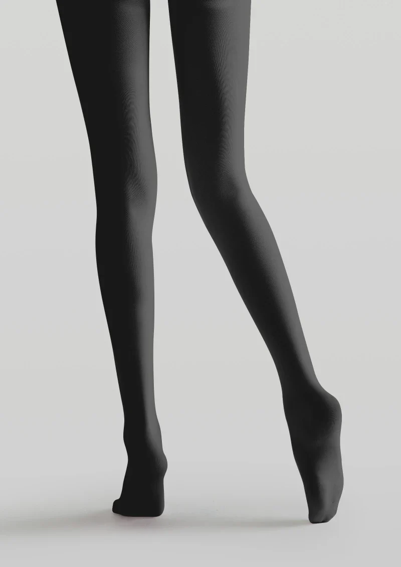 Viken Plan Black Decorative Graphic Tights Hosiery Pantyhose - Image 5