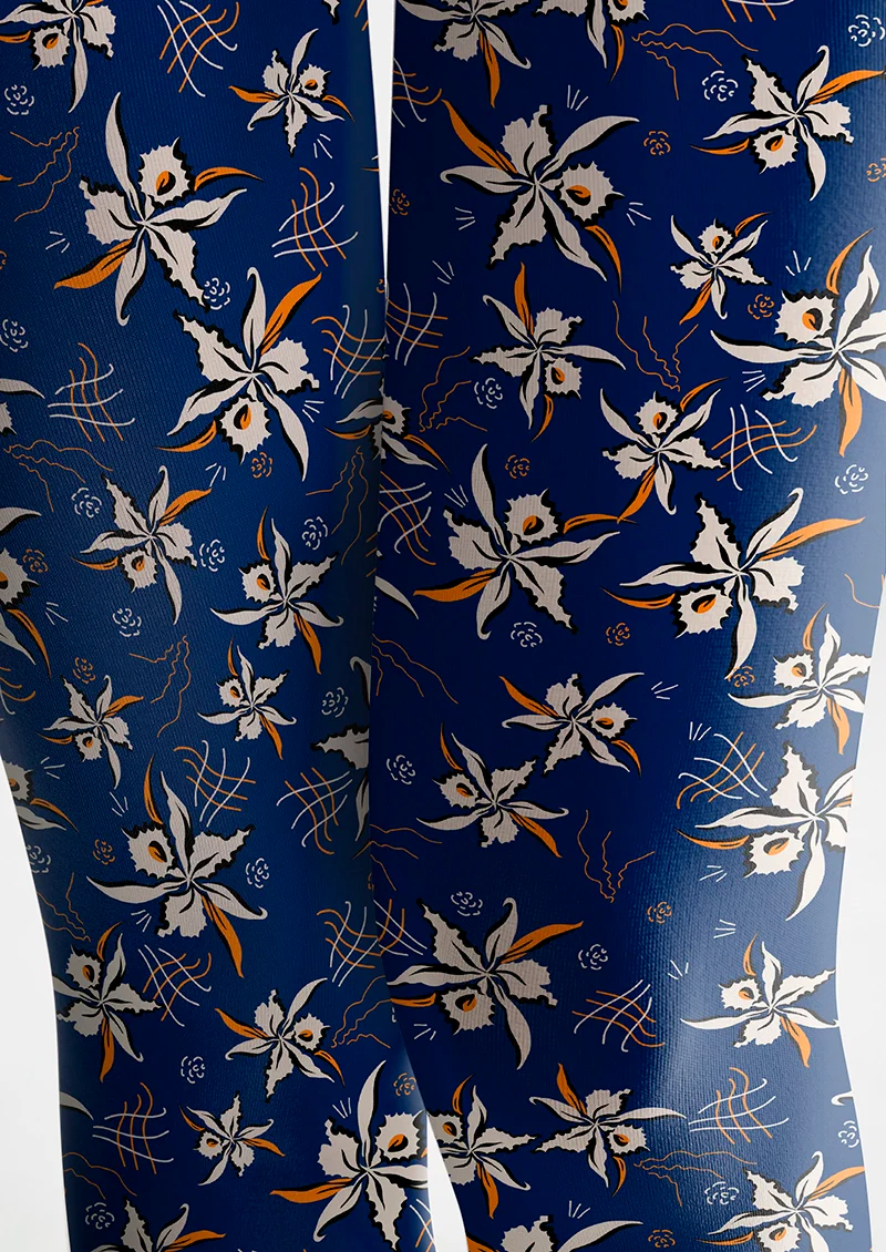 Viken Plan blue Bud Tights Hosiery Pantyhose - Image 5