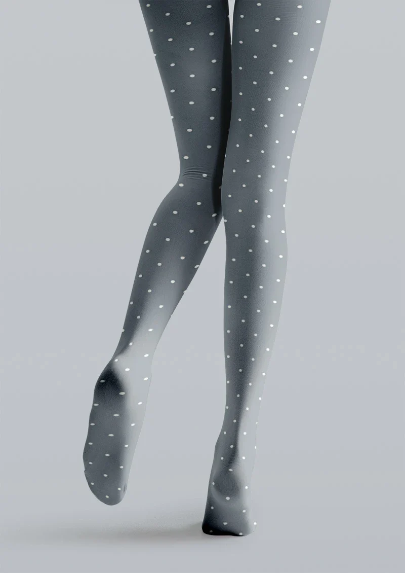 Viken Plan Blue Dots Tights Hosiery Pantyhose