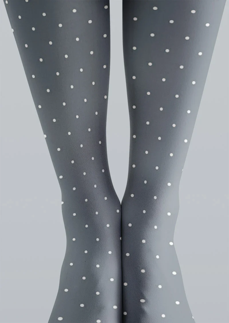 Viken Plan Blue Dots Tights Hosiery Pantyhose - Image 3