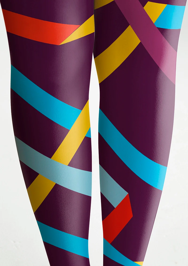 Viken Plan Knot of Rainbow Tights Hosiery Pantyhose - Image 6