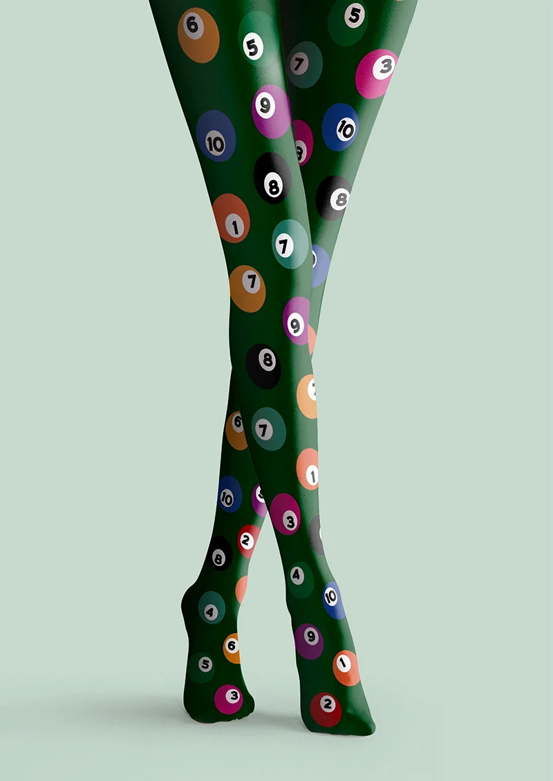 Viken Plan billiards Memory Tights Hosiery Pantyhose - Image 3