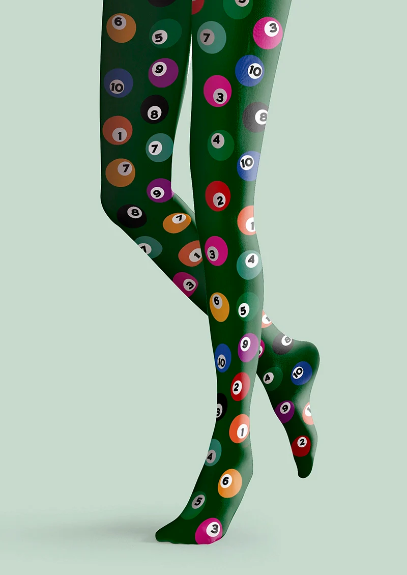 Viken Plan billiards Memory Tights Hosiery Pantyhose - Image 4