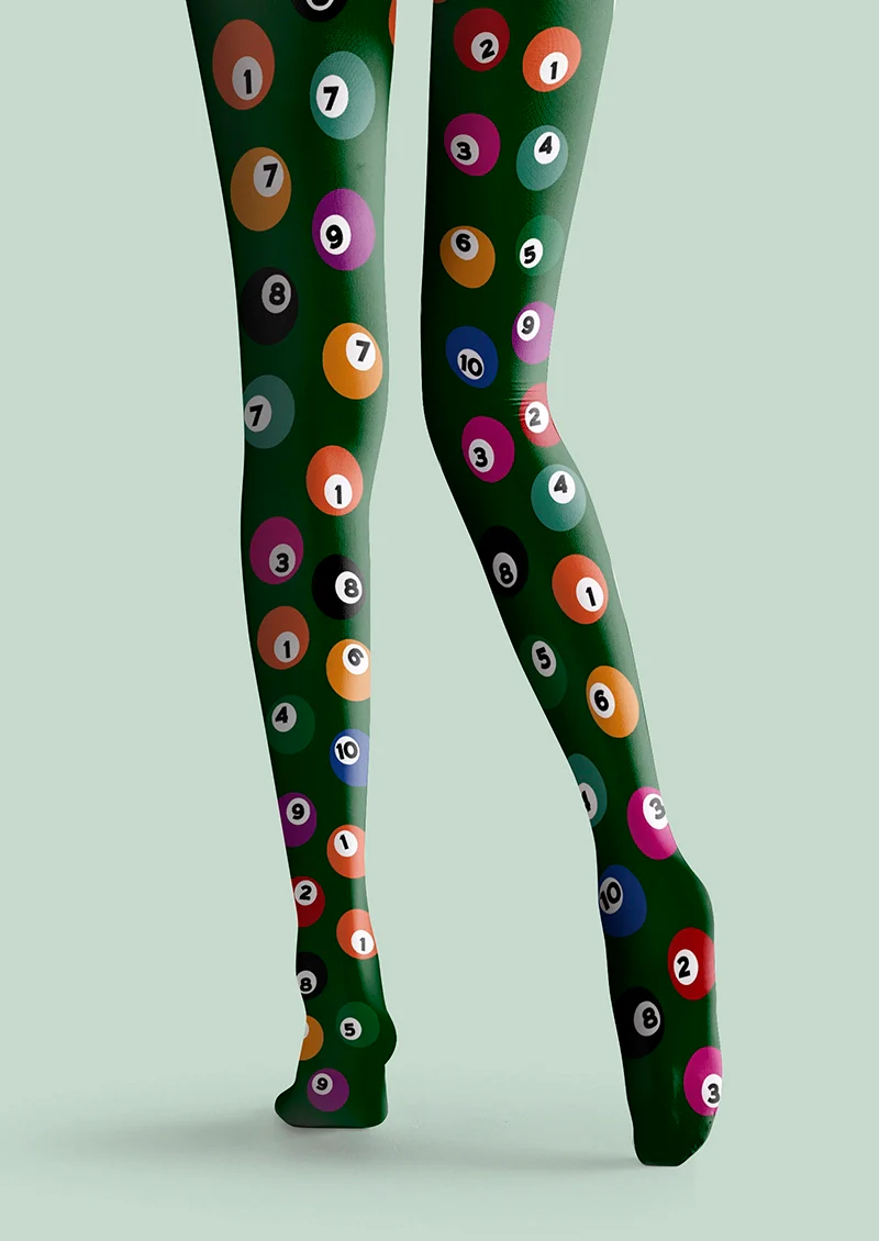 Viken Plan billiards Memory Tights Hosiery Pantyhose - Image 5