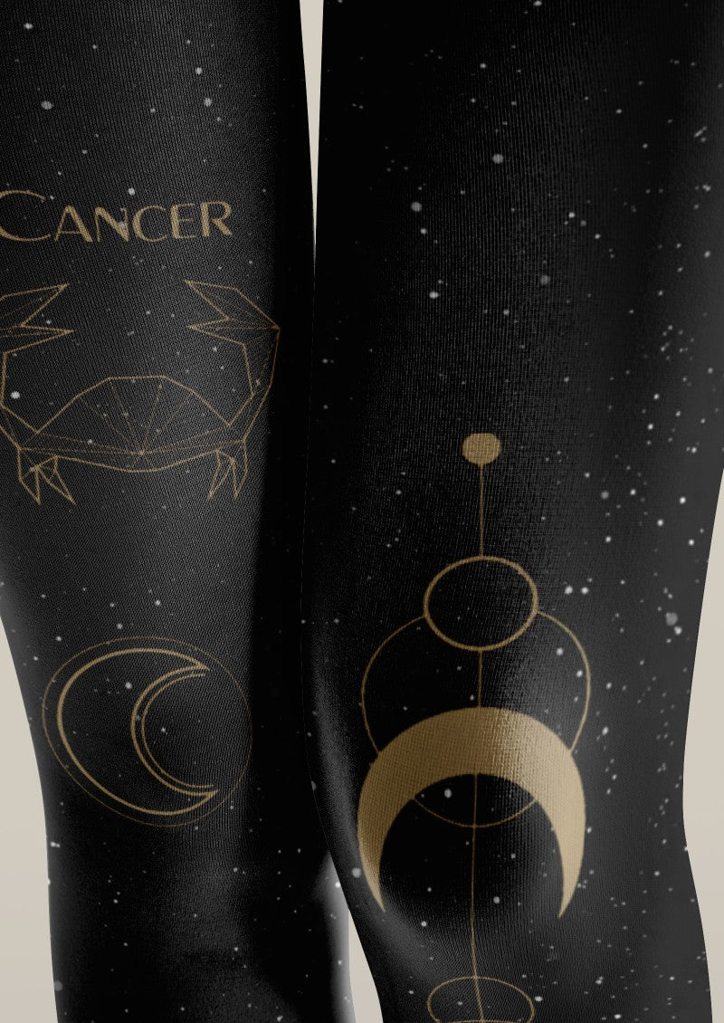 Viken Plan Cancer Zodiac Tights Hosiery Pantyhose - Image 3