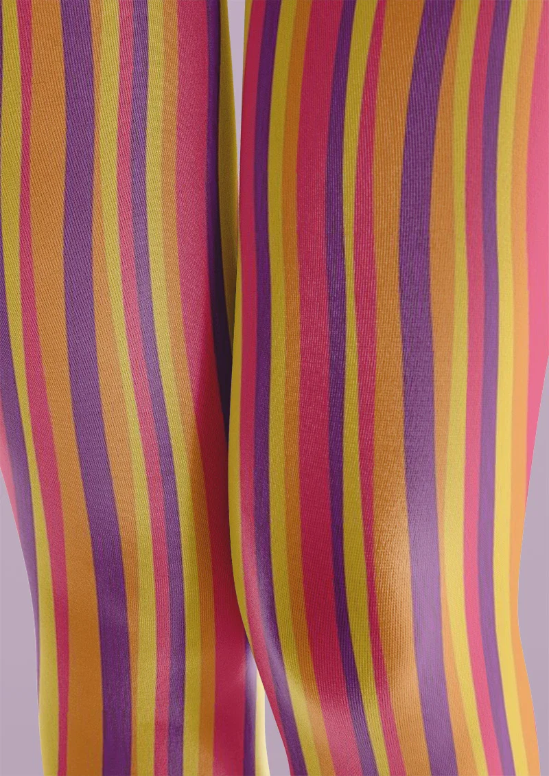 Viken Plan Sunset Rainbow Tights Hosiery Pantyhose - Image 5