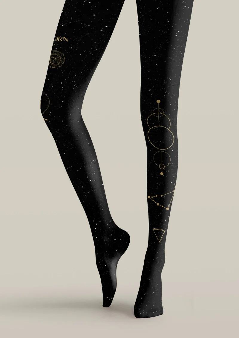 Viken Plan Capricorn Zodiac Tights Hosiery Pantyhose - Image 5