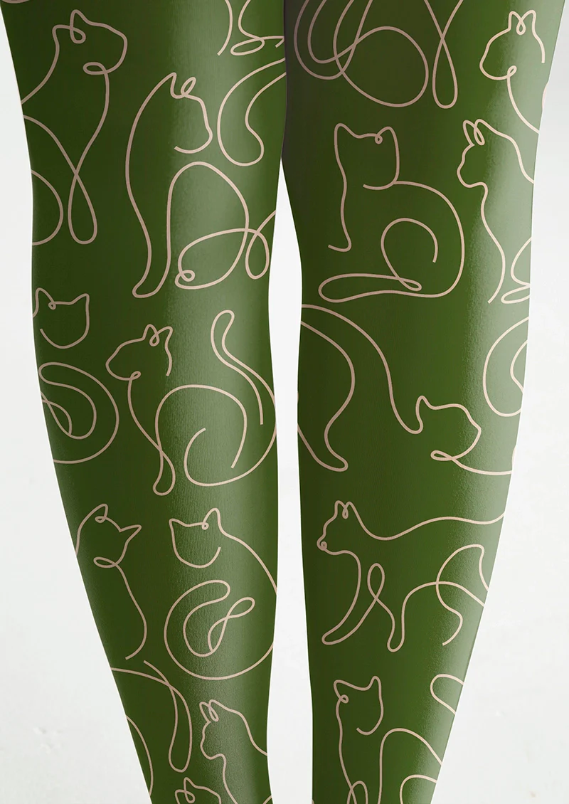 Viken Plan Cat Line Tights Hosiery Pantyhose - Image 5