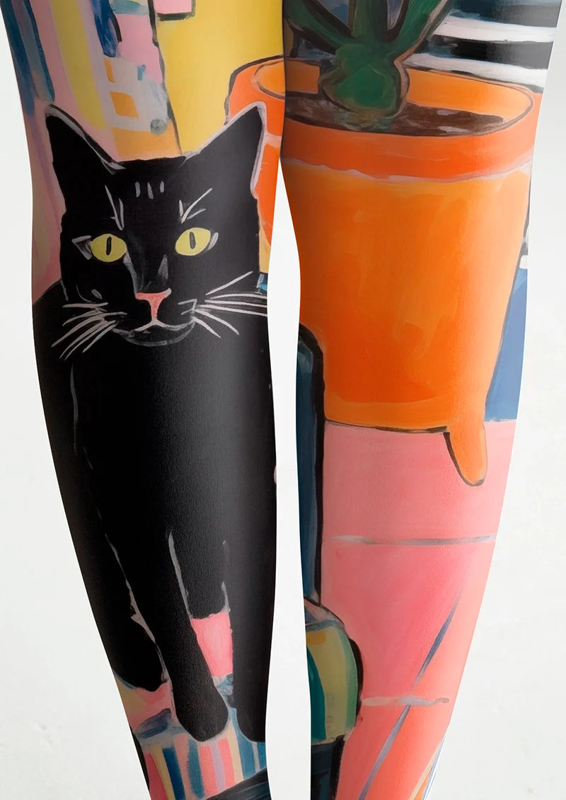 Viken Plan Cat of the Afternoon Tights Hosiery Pantyhose - Image 5