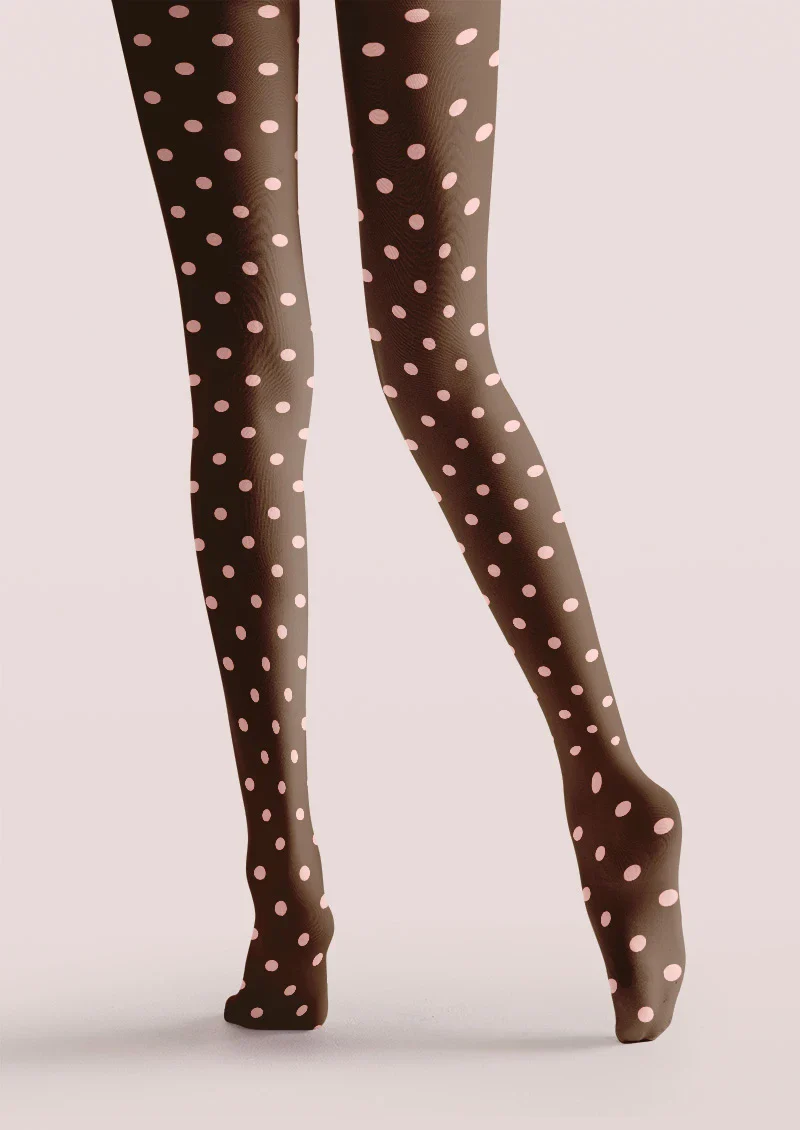 Viken Plan Cocoa Dots Tights Hosiery Pantyhose - Image 3
